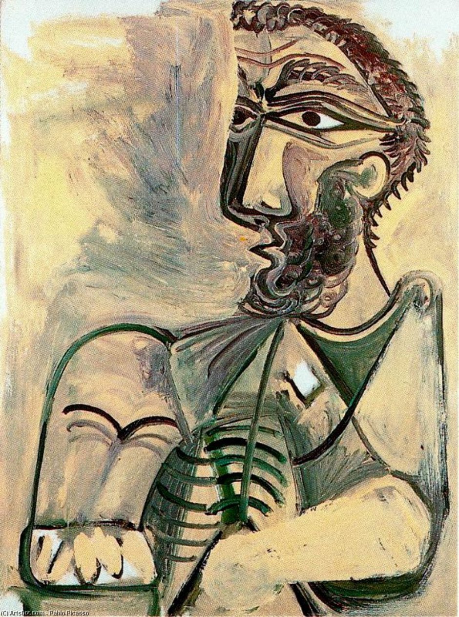 Gesässiger Mann 3 — Pablo Picasso