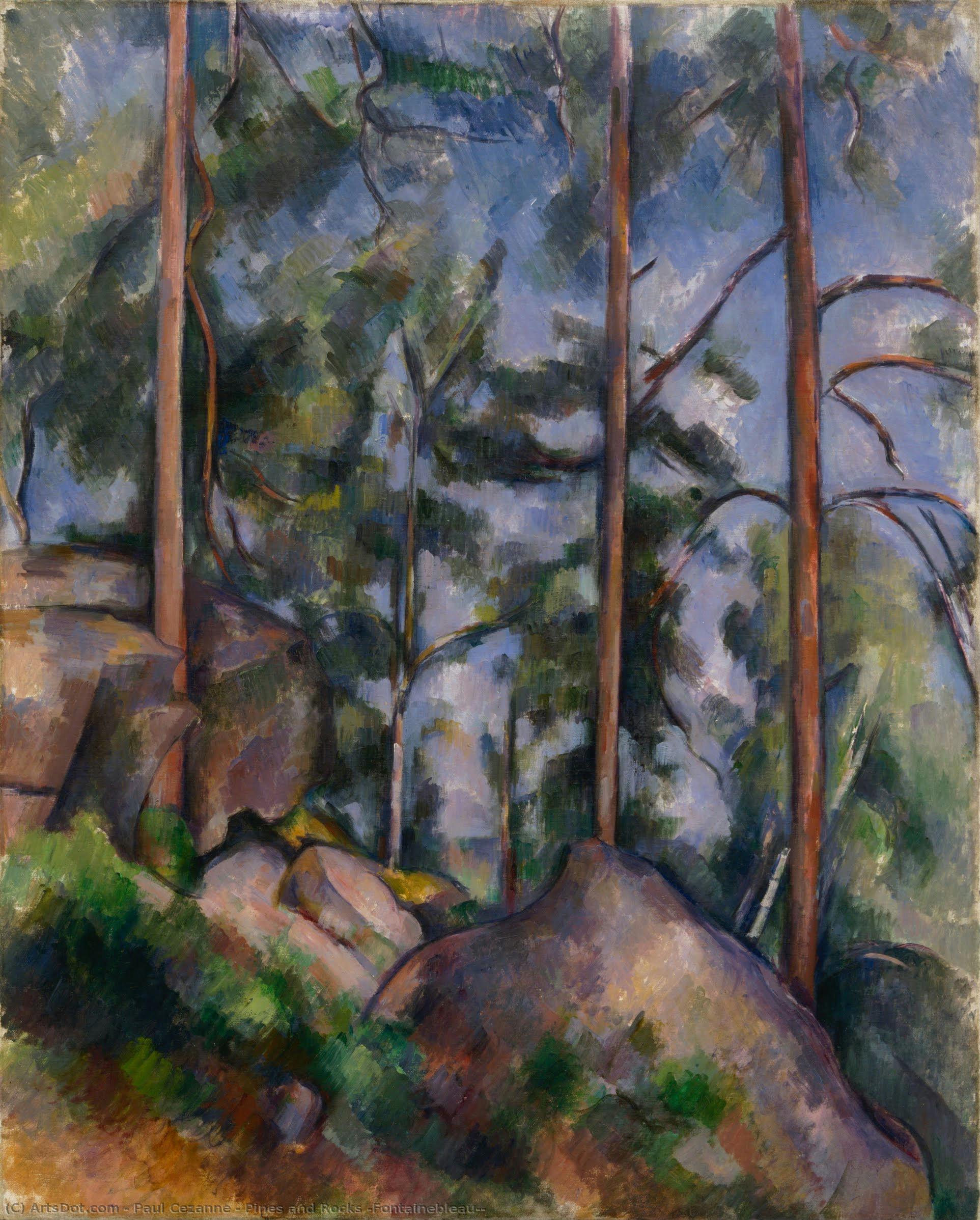 Pini E Rocce (fontainebleau?) — Paul Cézanne