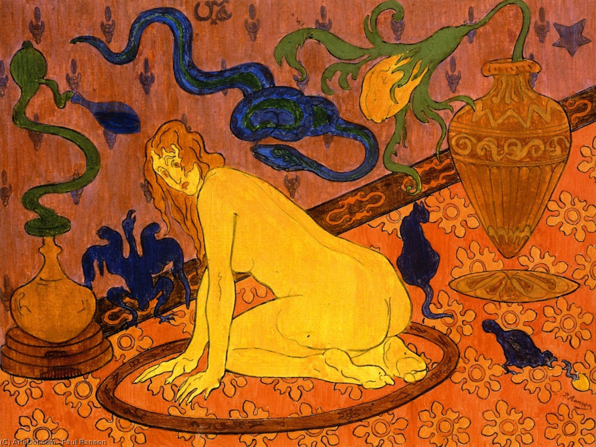 The Witch In Her Circle — Paul Elie Ranson