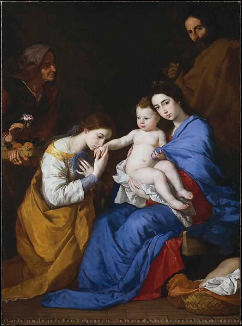 Nudo Con La Vergine, San Giovanni Battista E Due Angeli — Jusepe De Ribera