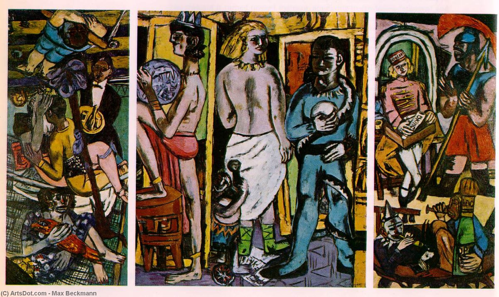The Acrobats, Private Collection, St. Lou — Max Beckmann