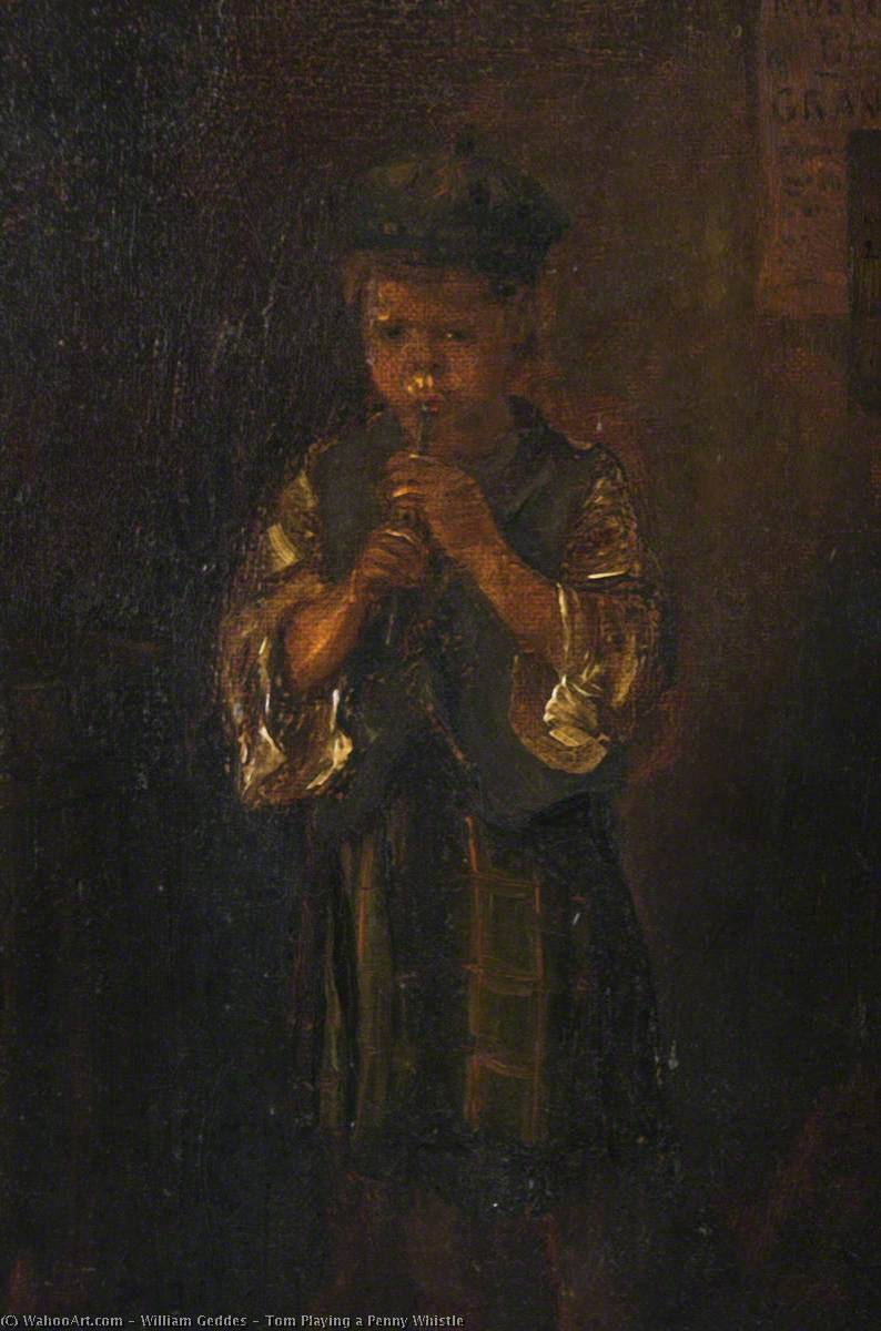 Tom Playing A Penny Whistle — William Geddes
