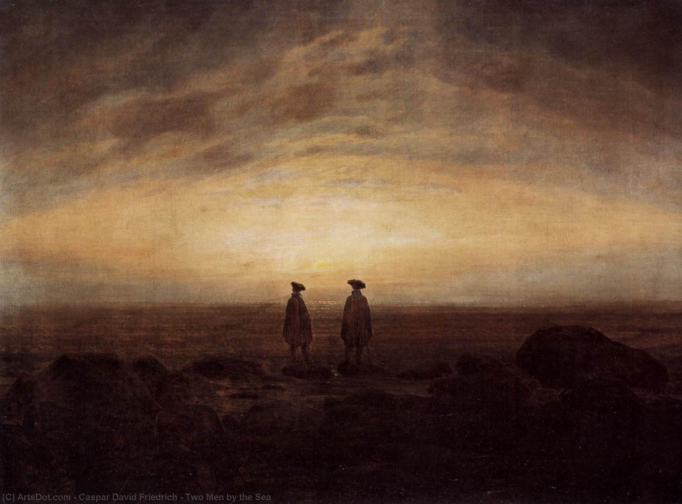 Due Uomini In Riva Al Mare — Caspar David Friedrich