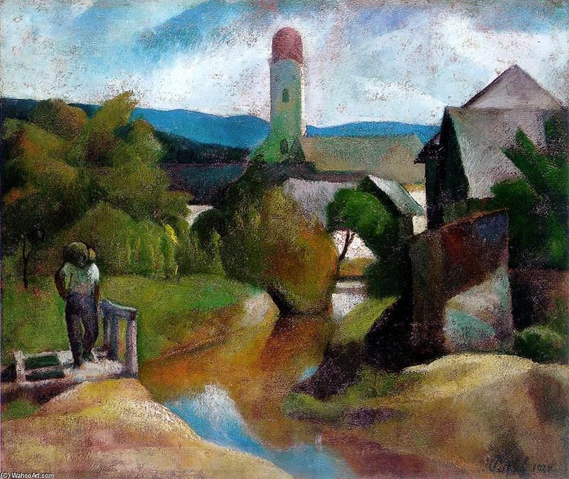 View Of Nagybánya — Karoly Patko