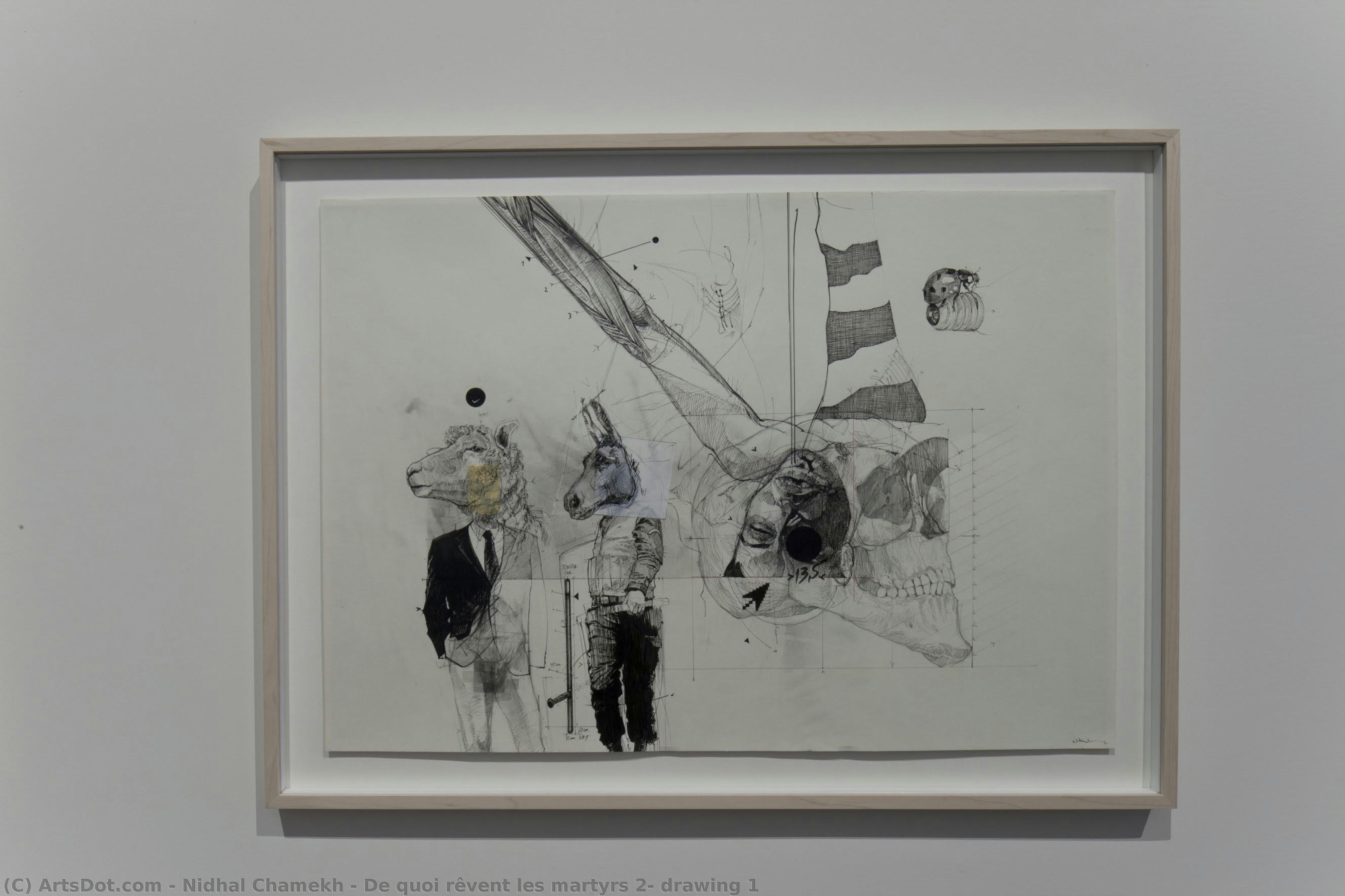 De Quoi Rêvent Les Martyrs 2, Drawing 1 — Nidhal Chamekh