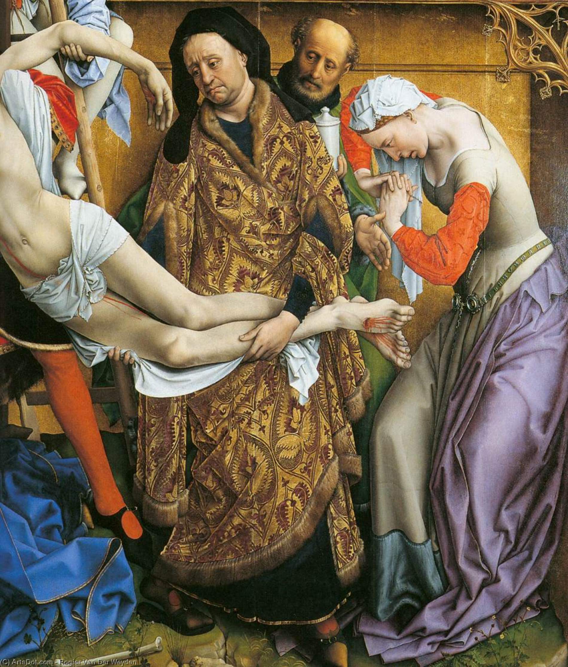 Deposition (detail) — Rogier Van Der Weyden