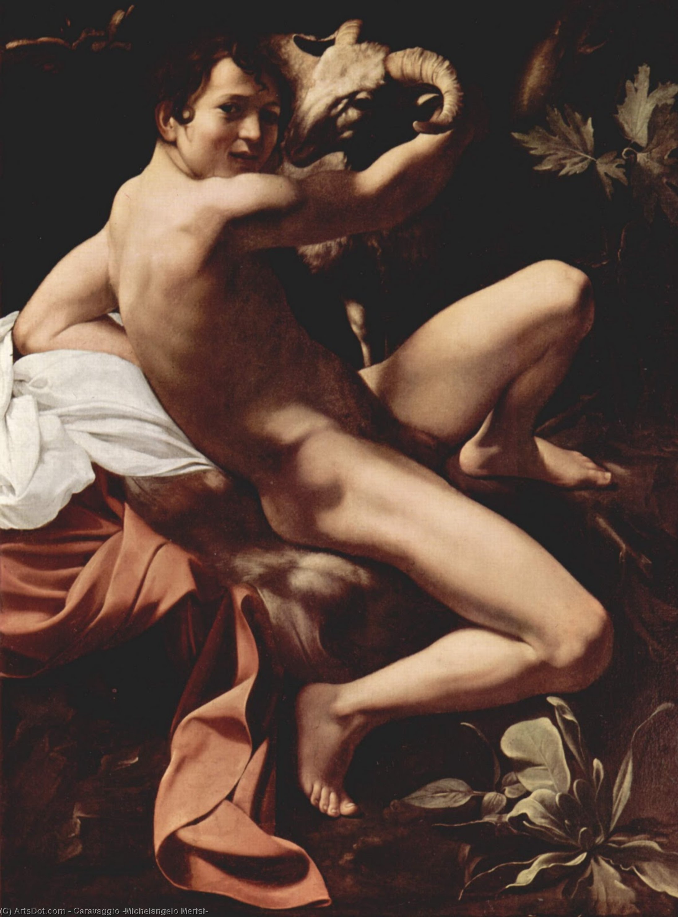 Szent János A Bános (ifjúság A Kecskecsővel) — Caravaggio