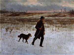 Winter Hills Above Sellersville — William Trego