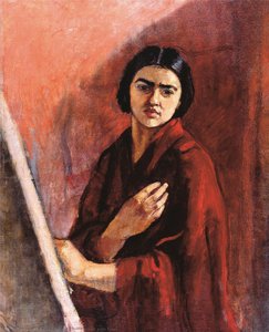 Self-Portrait with Easel