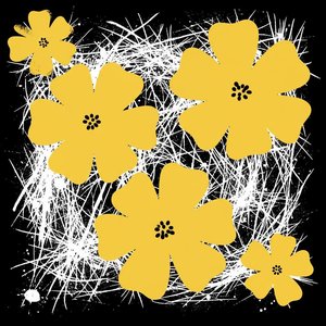 Petali Dorati In Una Rete Spontanea Di Eteree Fratture Bianche — Laurent Charpentier