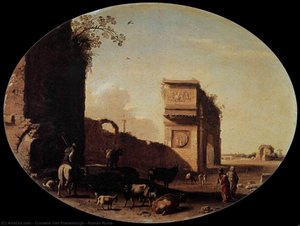 Roman Ruins — Cornelis Van Poelenburch