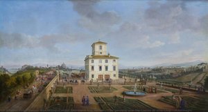 The Gardens And The Casino Of Villa Chigi - Massinaghi — Γασπάρ Φαν Βίττελ