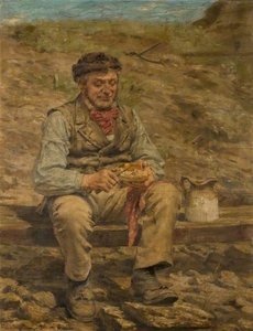 Workman Eating Lunch