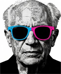 The Dissolving Persona: A Monochromatic Study In Fragmented Texture And Chromatic Vision — Louis Cartier