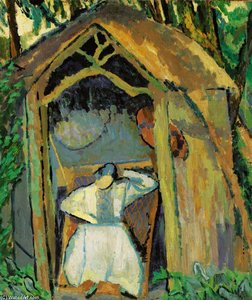 Katherine Cox In Rupert Brooke's Garden, The Old Vicarage, Grantchester — Duncan Grant