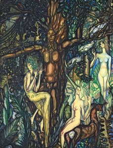 Nymphs In The Forest