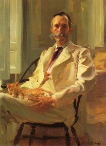 Man With The Cat (henry Sturgis Drinker) — Cecilia Beaux