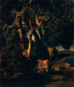 Nymphe Et Centaure À L'orée D'un Bois — Arnold Böcklin