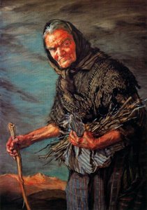 Juana The Witch Collecting Firewood — Jorge Apperley (george Owen Wynne Apperley)