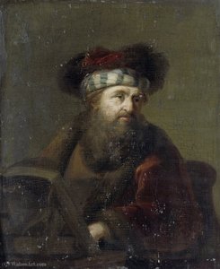 A man in oriental costume, known as 'The Rabbi'