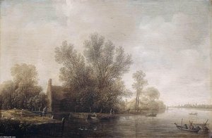 River Landscape — Pieter Jansz Post