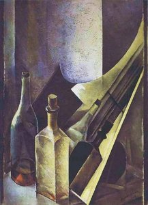 A Still Life. Coloured Bottles And Planes. — Nathan Altman