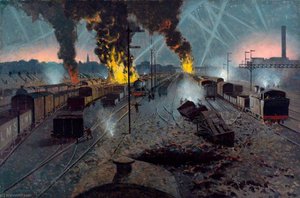 Blitz on an LMS Marshalling Yard near Willesden, September 1940 (The LMS at War Series)