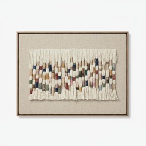 Handwoven Textured Fiber Wall Hanging
