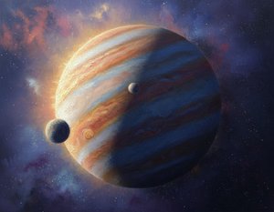 Celestial Radiance In Ochre And Void — Nicolas Dupont
