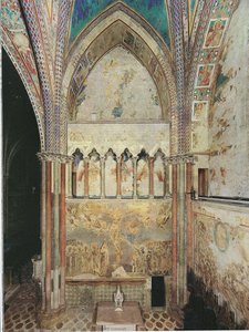 Vue Des Fresques Dans Le Transept Gauche — Cimabue