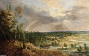 Panoramic River Landscape — Lucas Van Uden