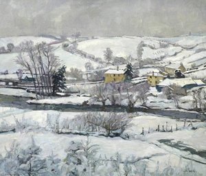 Snow Falls on Exmoor