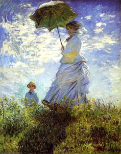 De Wandeling. Mevrouw Monet en haar zoon