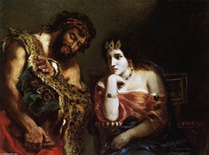 Cléopâtre Et Le Paysan — Eugène Delacroix