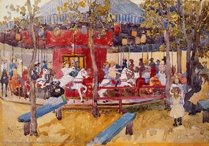 Merry Go Round, Nahant — Maurice Brazil Prendergast