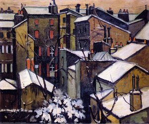 Roof Tops Of Bordeaux In The Snow — André Lhote