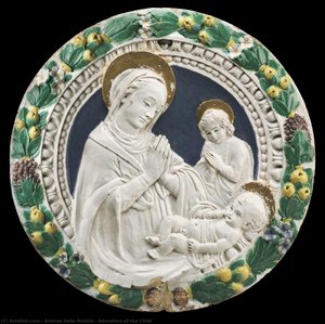 Adoration Of The Child — Андреа Делла Роббиа