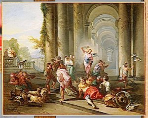 I Mercanti Fuggiti Dal Tempio — Giovanni Paolo Pannini