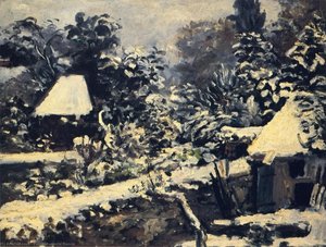 Landskab Med Sne — Pierre-auguste Renoir