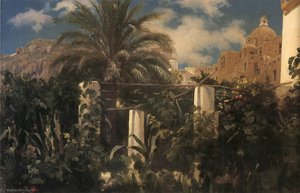 Garden Of An Inn, Capri — Sir Frederic Lord Leighton