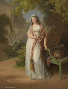 Portrait Of Luise Von Anhalt-dessau — Johann Friedrich August Tischbein