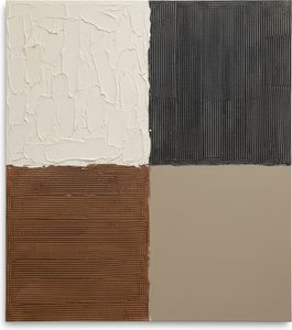 The Eternal Equilibrium Of Sculptural Strata And Rhythmic Geometric Silence — David Moreau, Plaster & Texture Art