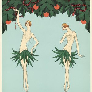 Serpenti Cremisi Tra Fogliame Verde Petrolio E Fili Di Perle — Valentin Laurent De Courcey