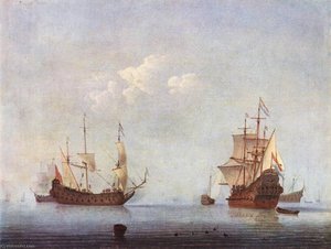 Marine Landscape — Willem Van De Velde The Younger