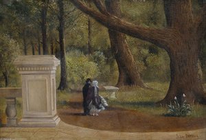 Couple Walking In The Park — Jean Georges Béraud