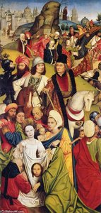 Christ Carrying The Cross And Veronica With The Sudarium — Derick Baegert