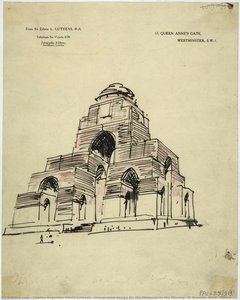 Unexecuted Design For The Memorial To The Missing, St Quentin, Nord, France — Charles Augustus Henry Lutyens