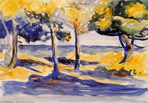 Les arbres au bord de la mer