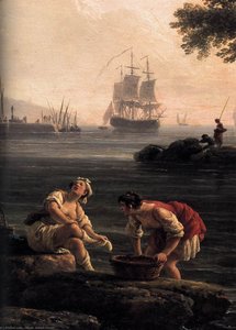 A Seashore (detail) — كلود جوزيف فيرنيه