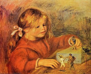 Claude Renoir Giocando — Pierre-auguste Renoir